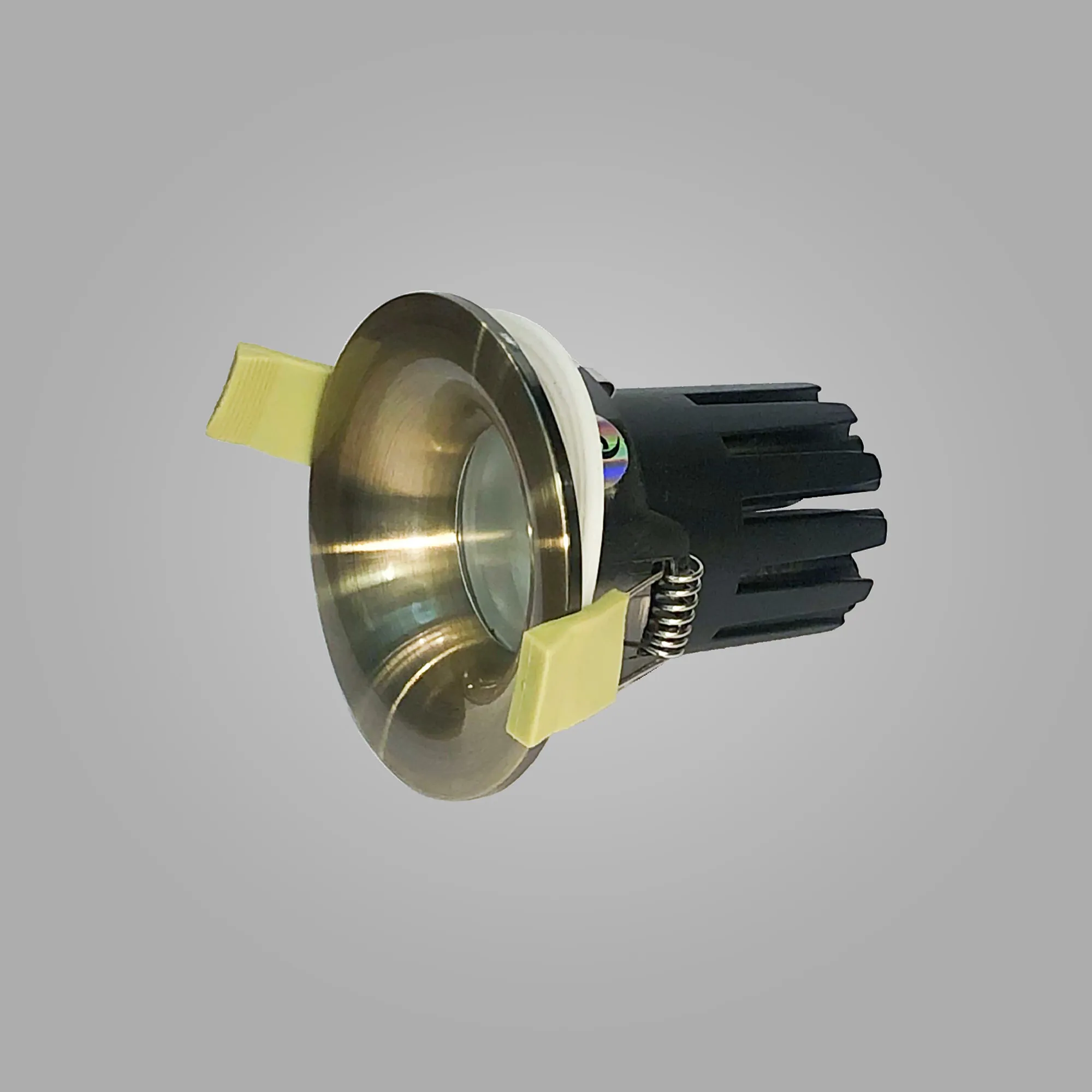 Bruve 15 Powered by Philips 15W 1350lm 3000K 24° Engine, 350mA,Antique Brass,Fixed Recessed Round Spotlight,Inner Glass Cover,IP65. DM202679  Dlux Bruve 15 IP65